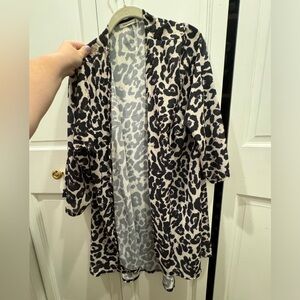 Sheer Leopard Open top